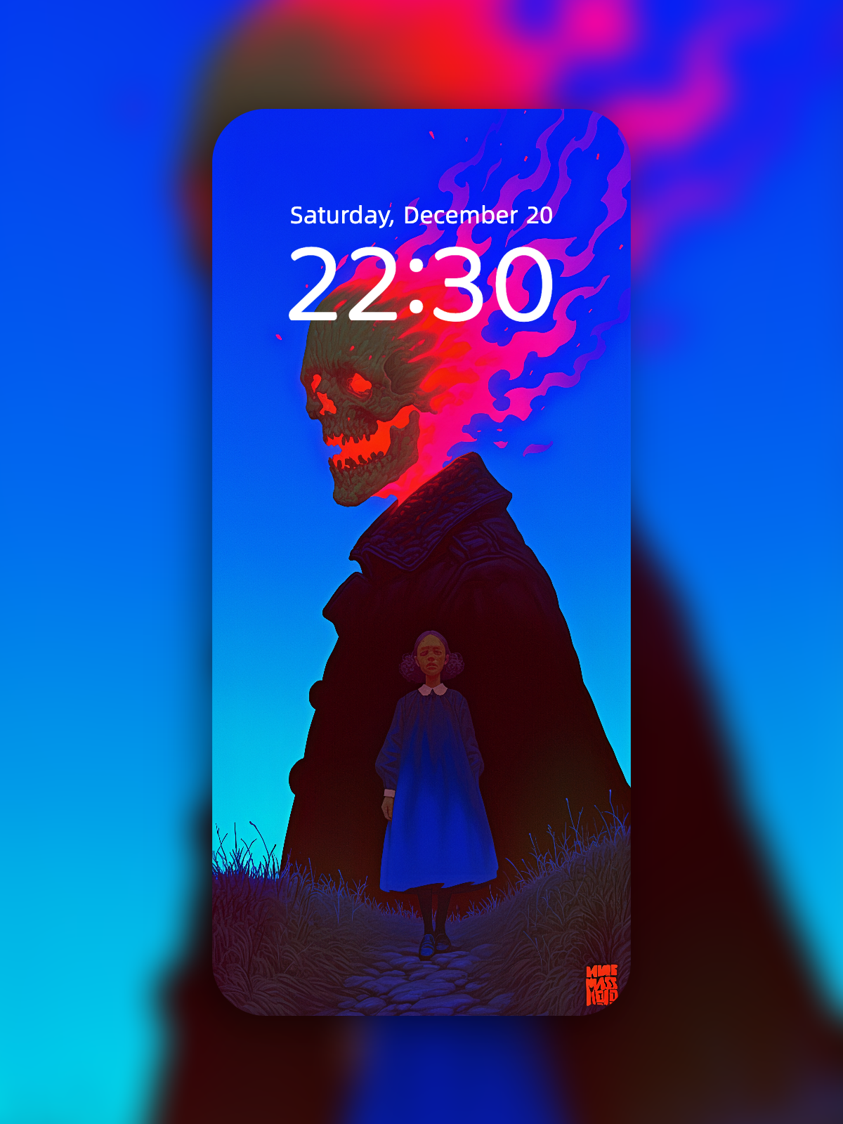 Guardian of the Burning Sky – Dark Art Wallpaper – wallpaper by Soulkeeper2099