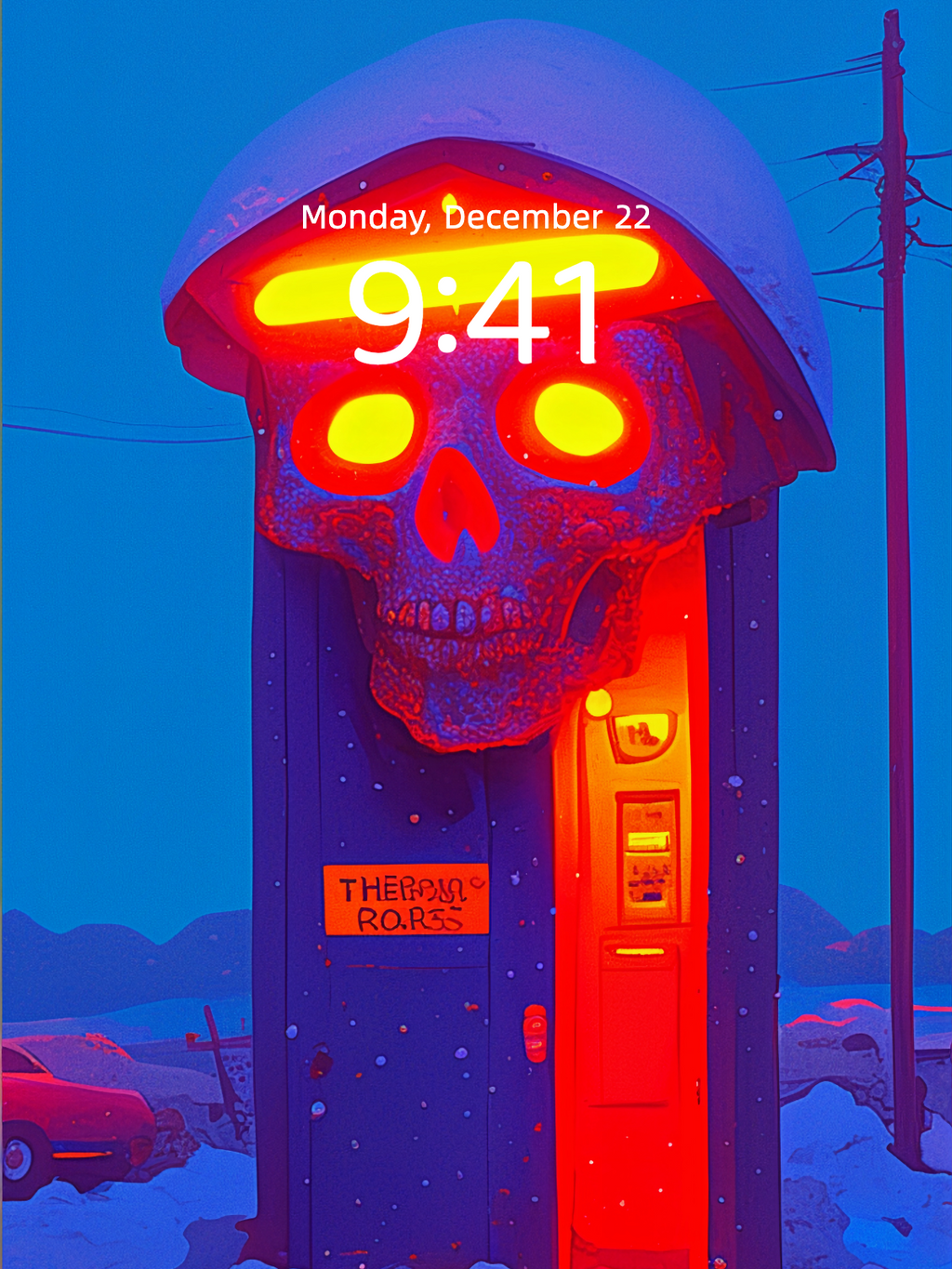 Skull Vending Portal – Dark Art Wallpaper – wallpaper detail view by Soulkeeper2099