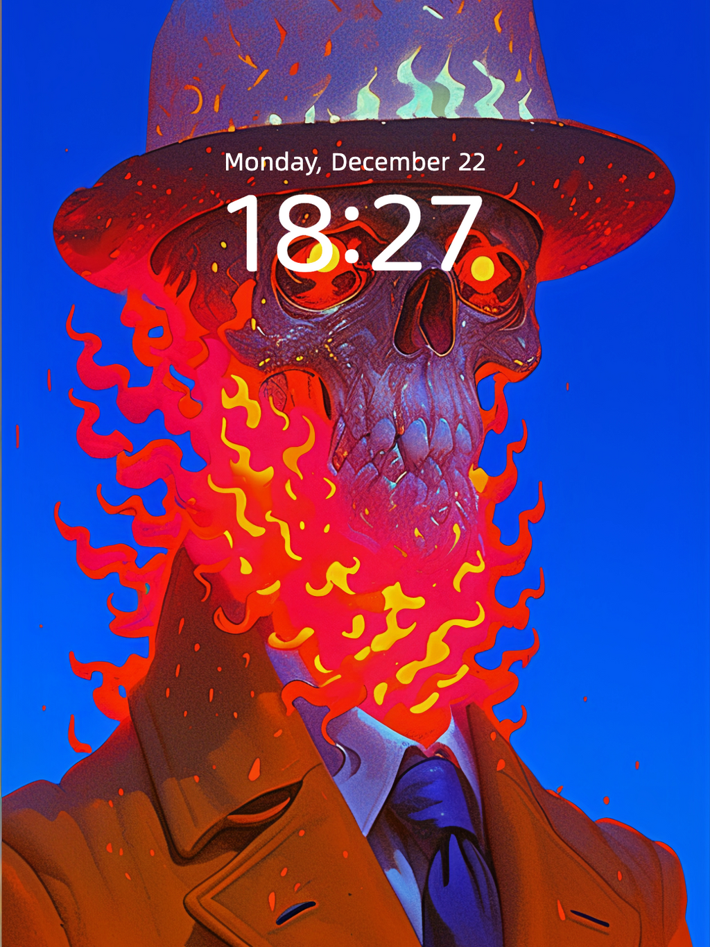 The Flame Etiquette Officer – Dark Art Wallpaper – wallpaper detail view by Soulkeeper2099