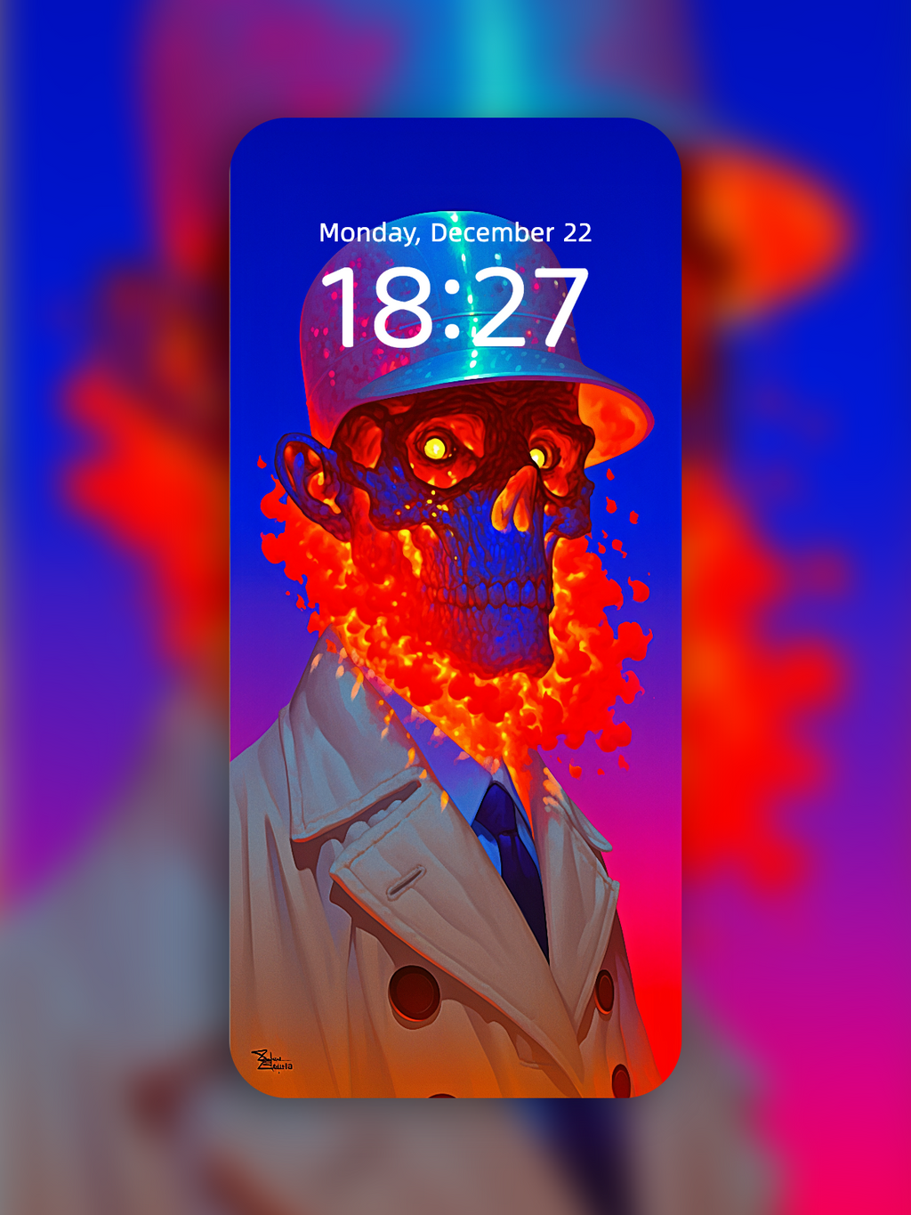 Trenchcoat After the Storm – Dark Art Wallpaper – wallpaper by Soulkeeper2099