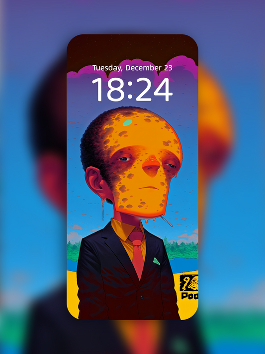 Melted Dusk Face wallpaper