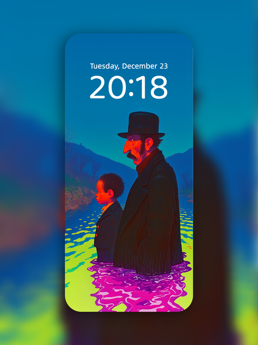 The Promise by the Neon River wallpaper